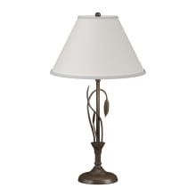Forged Leaves 26" Tall LED Buffet Table Lamp with Customizable Fabric Shade