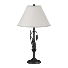 Forged Leaves 26" Tall LED Buffet Table Lamp with Customizable Fabric Shade