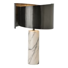 Zen 29" Tall Buffet Table Lamp with Marble Base