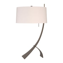 Stasis 28" Tall LED Novelty Table Lamp with Customizable Fabric Shade