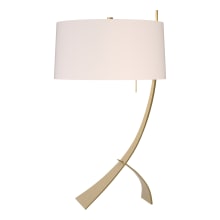 Stasis 28" Tall LED Novelty Table Lamp with Customizable Fabric Shade