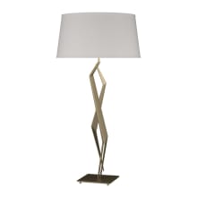 Facet 34" Tall LED Buffet Table Lamp with Customizable Fabric Shade