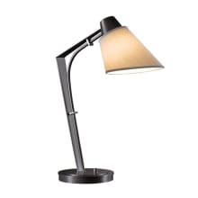 Reach 22" Tall LED Arc Desk Lamp with Customizable Fabric Shade