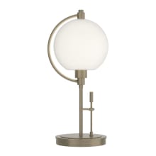 Pluto 19" Tall LED Accent Table Lamp with Customizable Glass Shade
