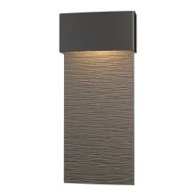 Stratum 22" Tall LED Outdoor Dark Sky Wall Sconce - Coastal Oil Rubbed Bronze Finish with Coastal Natural Iron Accents