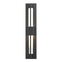 Double Axis 24" Tall LED Outdoor Wall Sconce