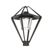 Stellar 22" Tall Post Light - Coastal Oil Rubbed Bronze Finish with Clear Glass Shade