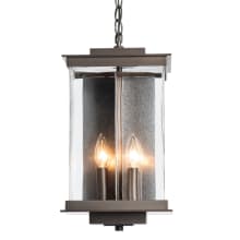 Kingston 4 Light 10" Wide Outdoor Taper Candle Mini Pendant - Coastal Bronze Finish with Translucent Vintage Platinum Accents and Clear Glass Shade