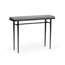 Wick 42" Wide Wood Top Metal Console/Sofa Table