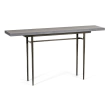 Wick 60" Wide Wood Top Metal Console/Sofa Table