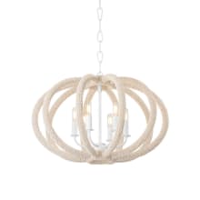 Lewiston 6 Light 25" Wide Abstract Chandelier