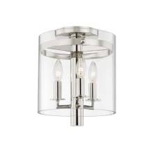 Baxter 3 Light 10" Wide Semi-Flush Ceiling Fixture