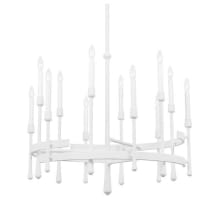 Hathaway 12 Light 32" Wide Taper Candle Style Chandelier