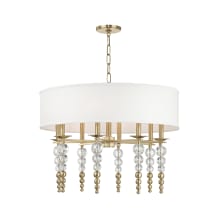 Persis 8 Light 30" Wide Beaded Chandelier