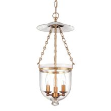 Hampton 3 Light 10" Wide Taper Candle Pendant