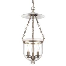 Hampton 3 Light 10" Wide Taper Candle Pendant