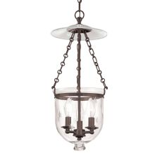 Hampton 3 Light 10" Wide Taper Candle Pendant