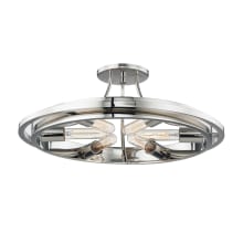 Chambers 6 Light 21" Wide Semi-Flush Ceiling Fixture