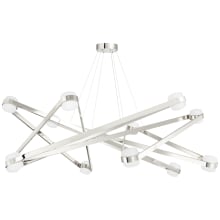 Orbit 12 Light 56" Wide LED Abstract Chandelier