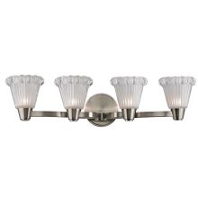 Varick 4 Light Bathroom Vanity Light with Fluted Glass