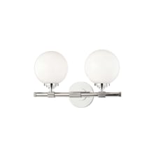 Bowery 2 Light 15" Wide Bathroom Vanity Light