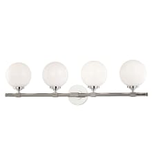 Bowery 4 Light 33" Wide Bathroom Vanity Light