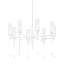 Chisel 8 Light 32" Wide Taper Candle Chandelier