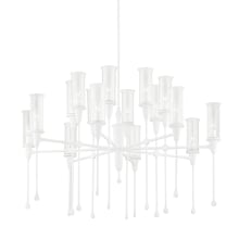 Chisel 16 Light 41" Wide Taper Candle Chandelier