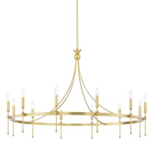 Gates 12 Light 51" Wide Taper Candle Chandelier