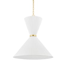 Enid 30" Wide Large Tapered Hourglass Pendant