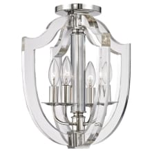 Arietta 4 Light 13" Wide Semi-Flush Ceiling Fixture