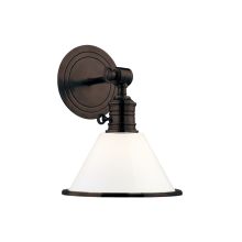 Garden City 11" Tall Wall Sconce with Frosted Glass Shade