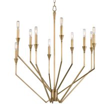 Archie 10 Light 30" Wide Taper Candle Chandelier