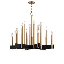 Abrams 18 Light 34" Wide Taper Candle Chandelier