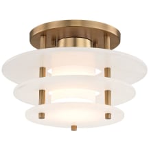 Gatsby Single Light 12" Wide Integrated LED Semi-Flush Ceiling Fixture