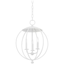 Wesley 3 Light 17" Wide Taper Candle Pendant