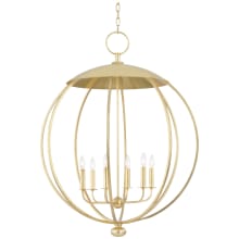 Wesley 6 Light 32" Wide Taper Candle Style Chandelier