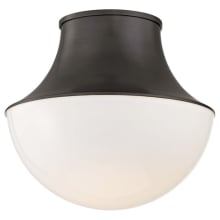 Lettie Single Light 15" Wide Integrated LED Flush Mount Bowl Ceiling Fixture