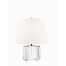 Hague Single Light 14" Tall Buffet Table Lamp with Belgian Linen Shade