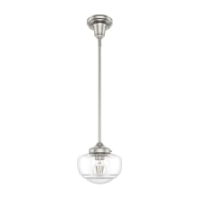Saddle Creek 8" Wide Mini Pendant with Clear Glass Shade