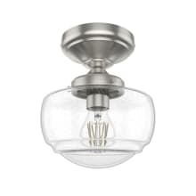 Saddle Creek 7" Wide Semi-Flush Ceiling Fixture with Clear Glass Shades