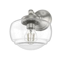 Saddle Creek 10" Tall Wall Sconce with Clear Glass Shade