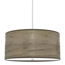 Solhaven 4 Light 24" Wide Pendant with Polystyrene and Paper Veneer Overlay Glass Shade