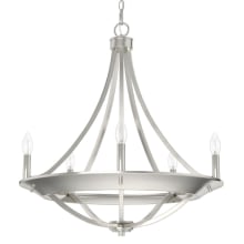 Perch Point 5 Light 24" Wide Taper Candle Style Chandelier