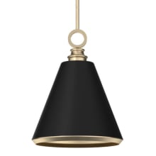 Klein 13" Wide Pendant with Metal Shade