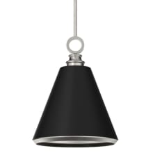 Klein 13" Wide Pendant with Metal Shade