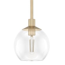 Xidane 6" Wide Mini Pendant with Clear Glass Shade