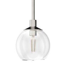 Xidane 6" Wide Mini Pendant with Clear Glass Shade