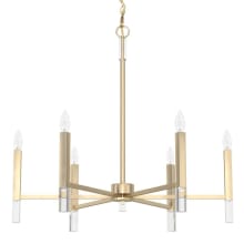 Sunjai 6 Light 30" Wide Taper Candle Chandelier