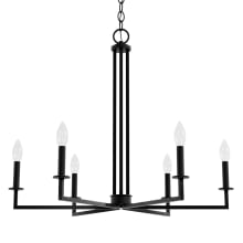 Bearden 6 Light 30" Wide Taper Candle Style Dimmable Chandelier